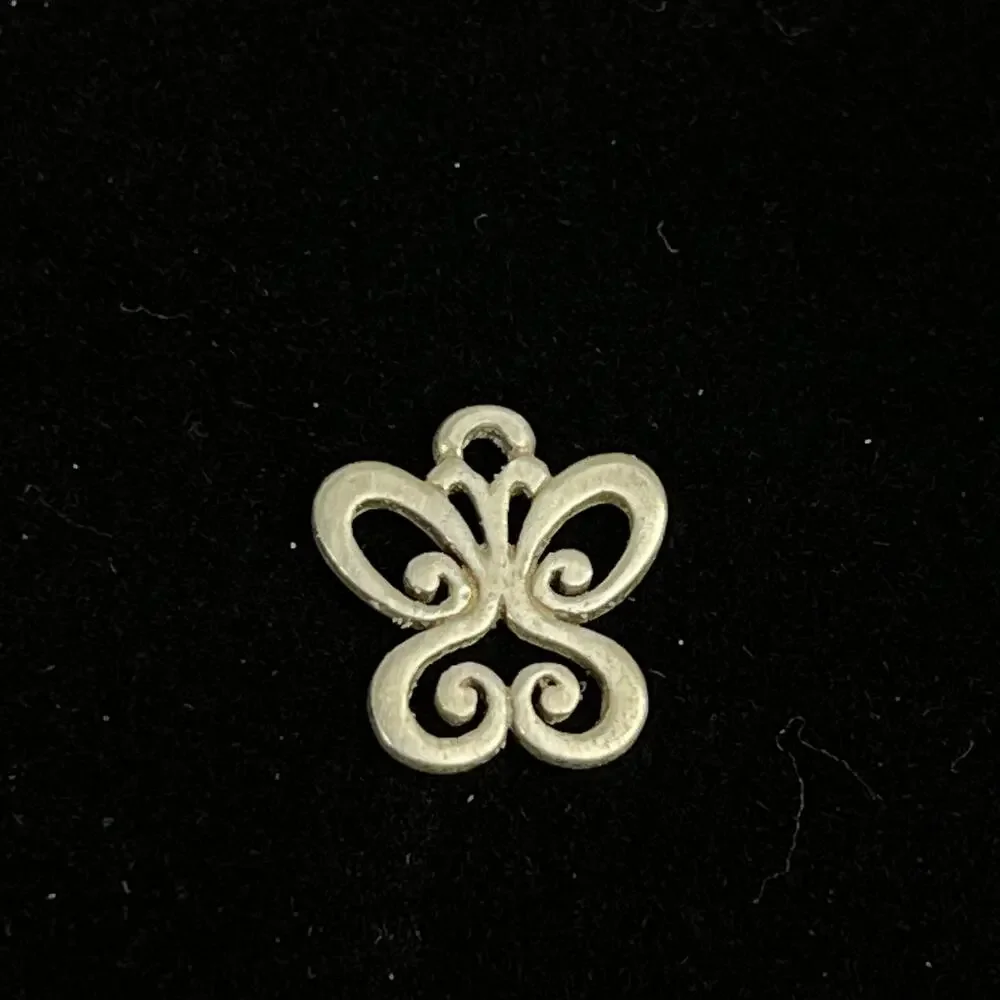 Retired James Avery Sterling Silver Open Scroll Butterfly Charm AVERY STER